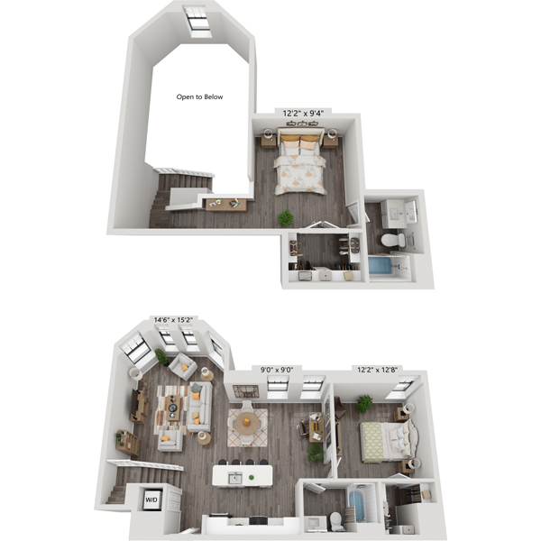 Two Bedroom B2B1L