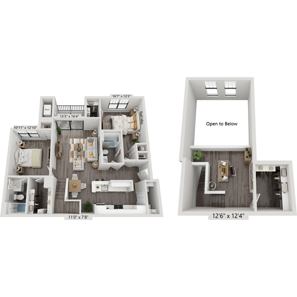 Two Bedroom B2F2L