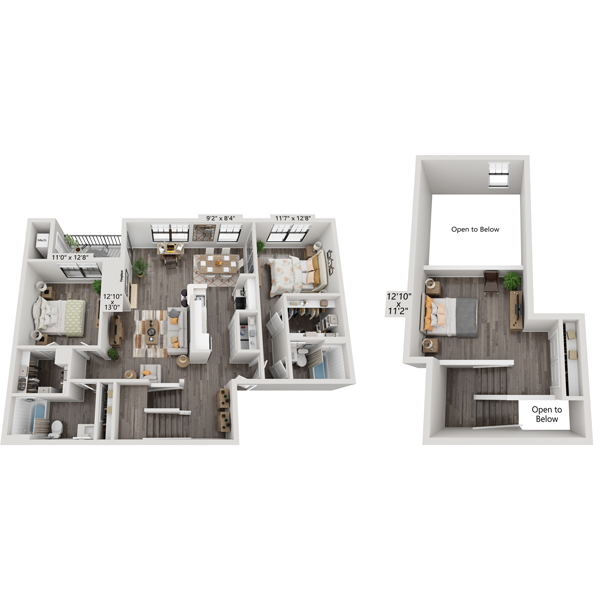 Two Bedroom B2I1L