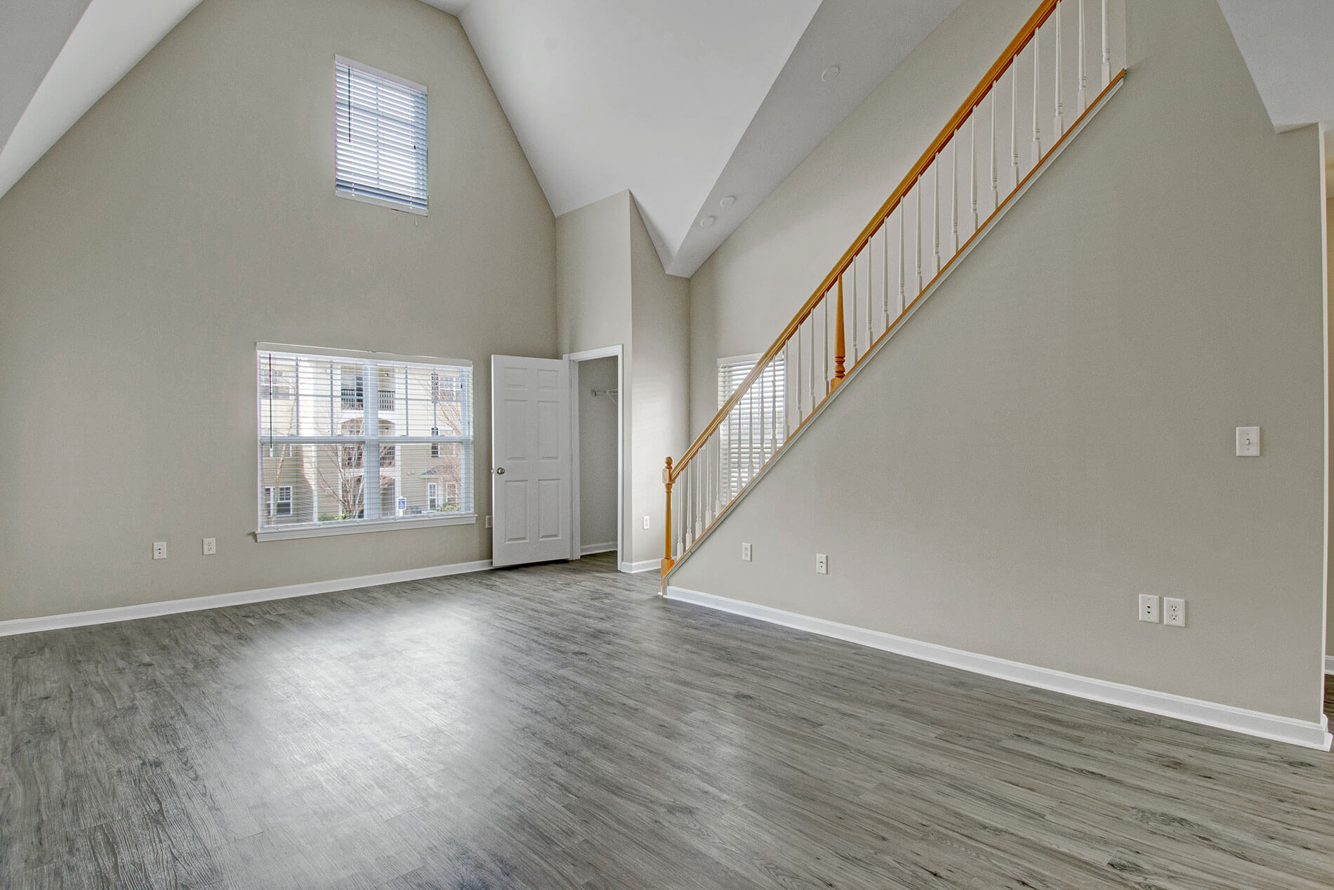 Bradlee Danvers living room with wood-plank flooring