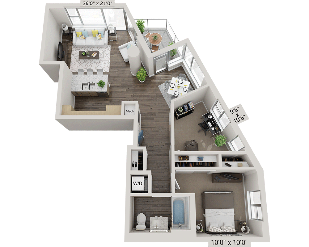 One Bedroom A1CD