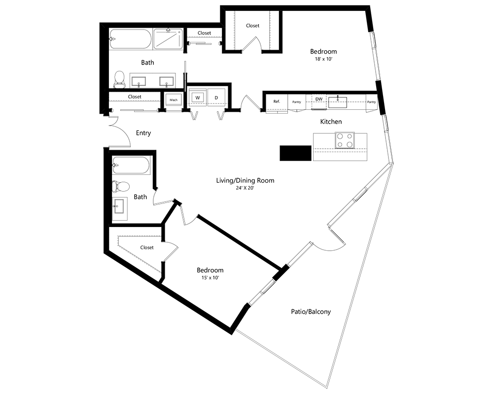 Two Bedroom B2AA