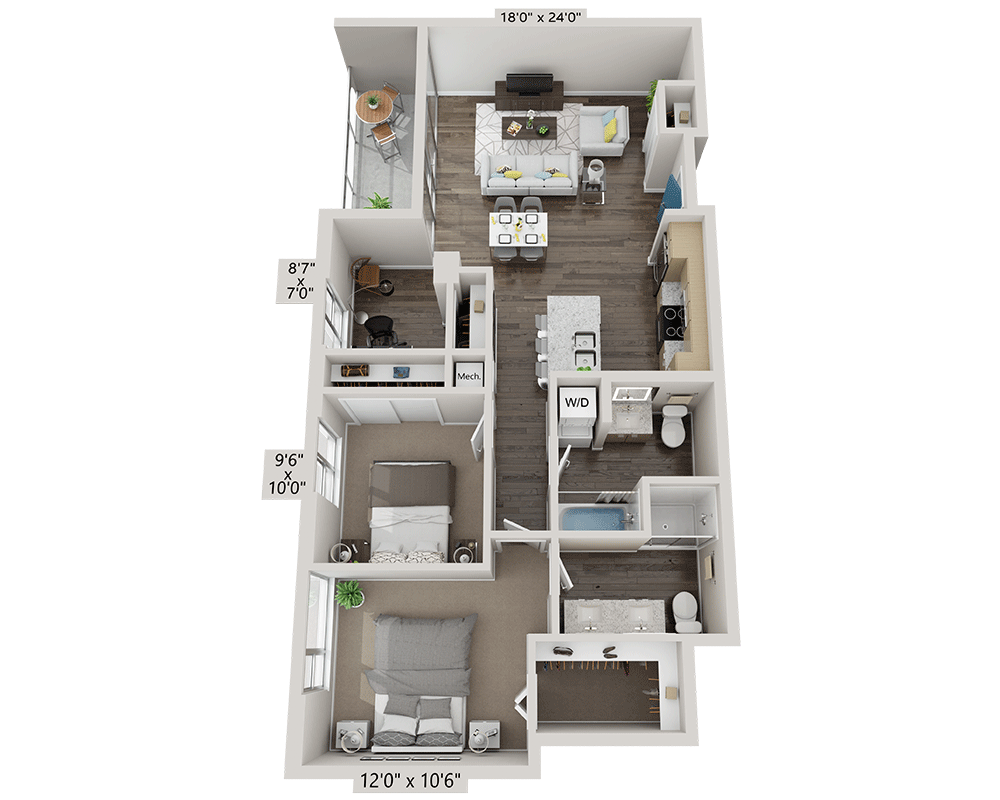 Two Bedroom B2KD