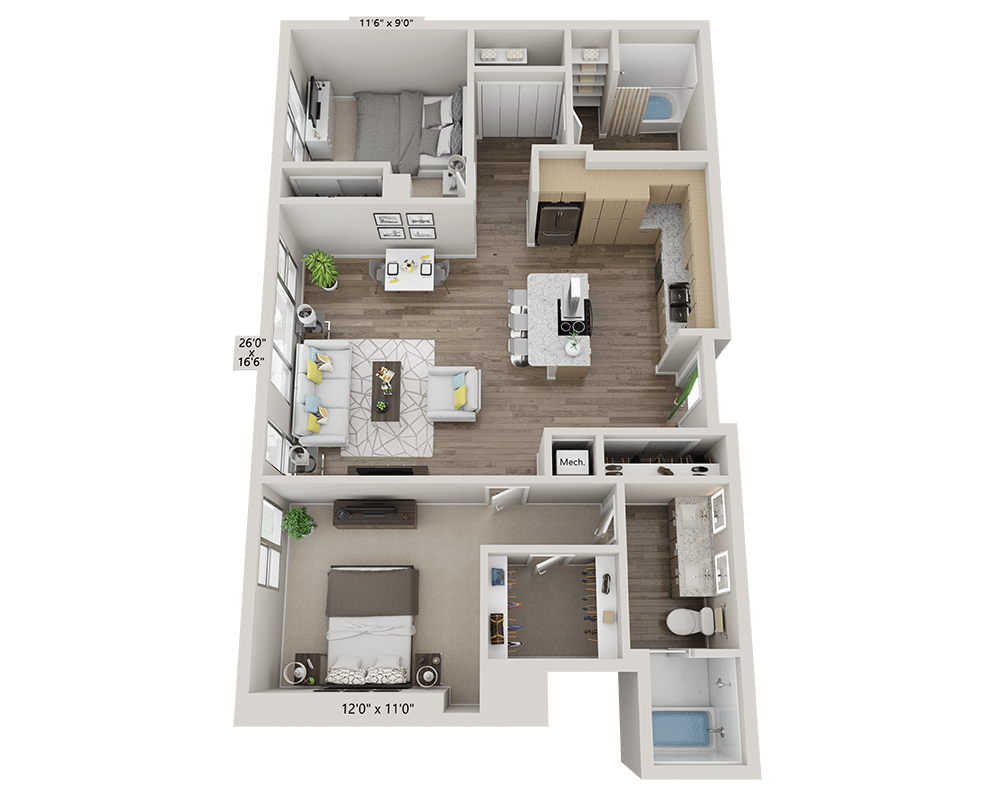 Two Bedroom B2S