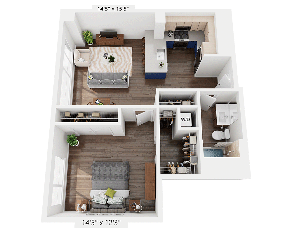 One Bedroom A1BB