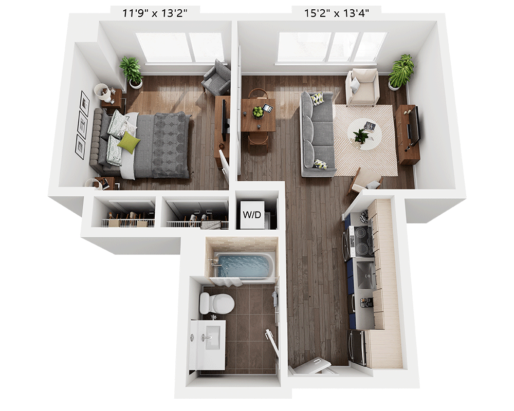 One Bedroom A1D
