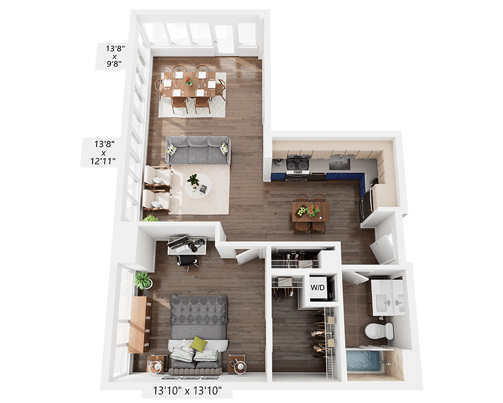 One Bedroom A1DD