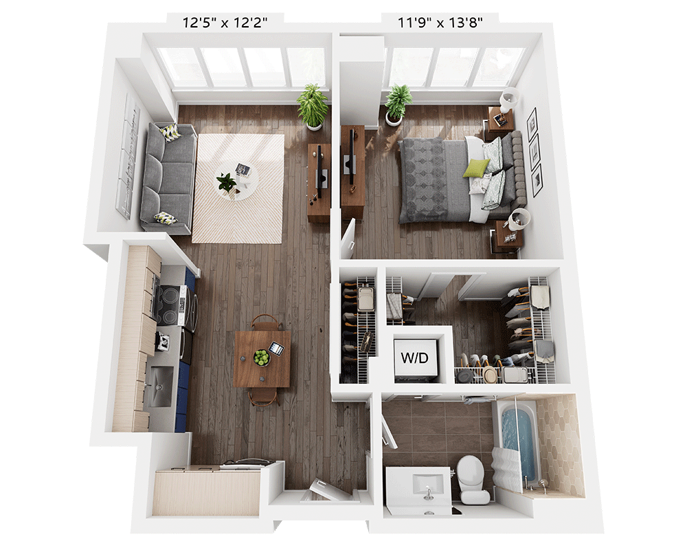 One Bedroom A1F