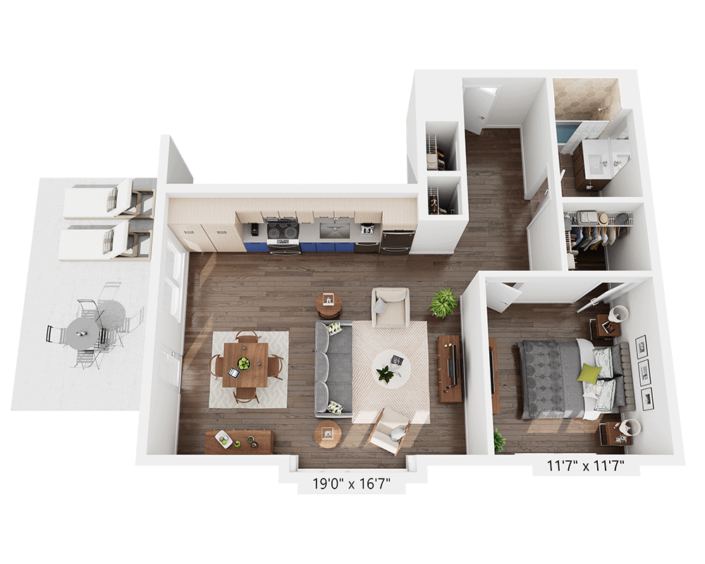 One Bedroom A1FF