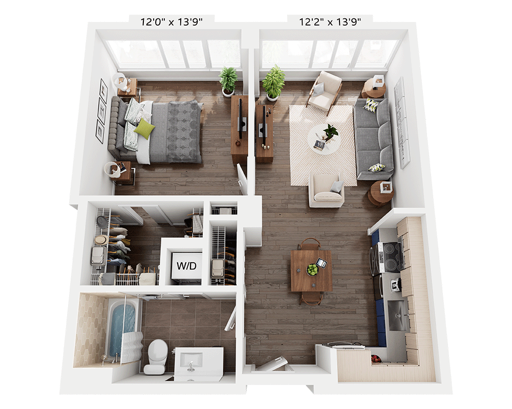 One Bedroom A1I