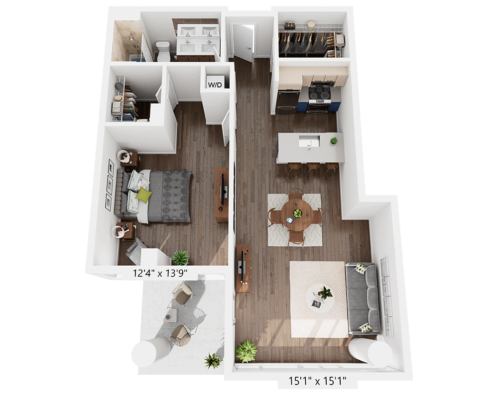 One Bedroom A1II