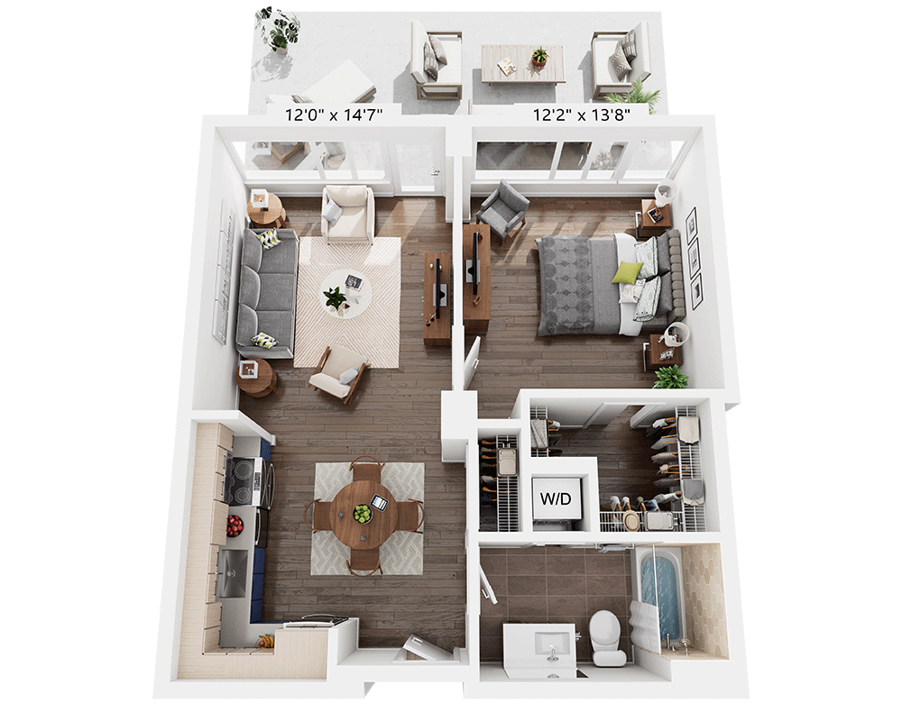 One Bedroom A1J