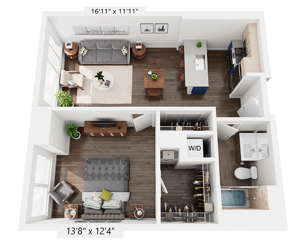 One Bedroom A1P