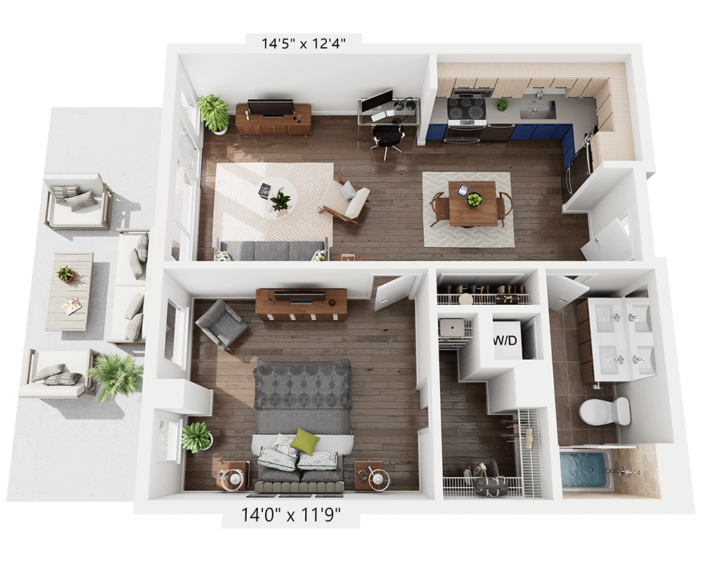 One Bedroom A1Q