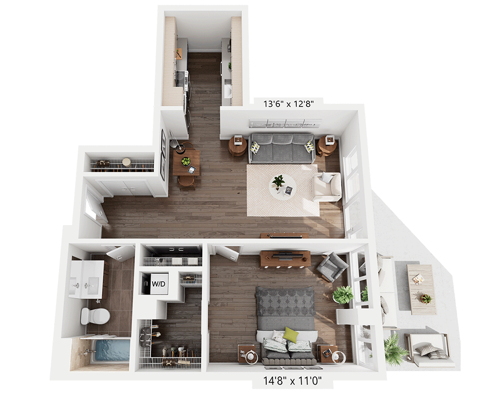 One Bedroom A1U