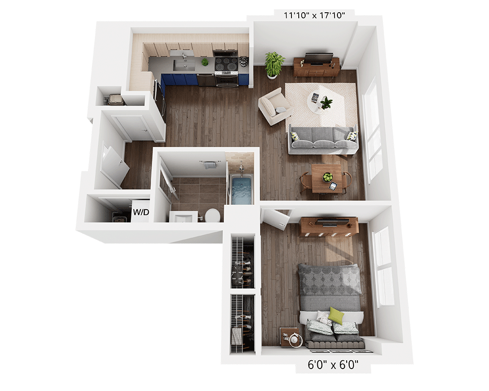 One Bedroom A1W