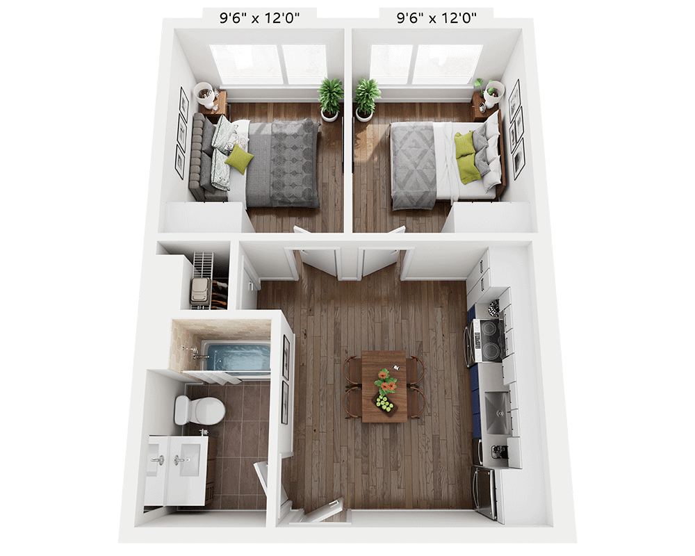Two Bedroom B1E