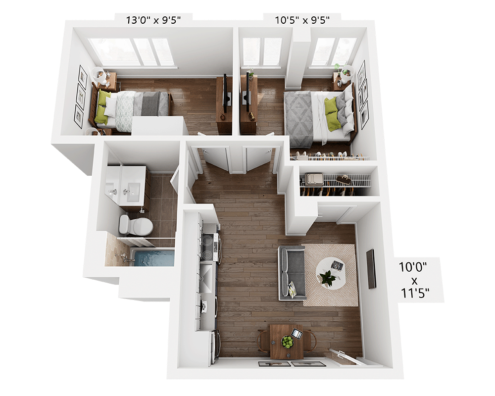 Two Bedroom B1K