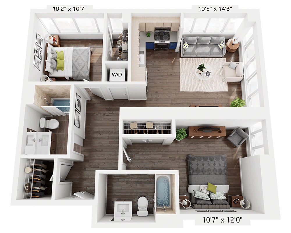 Two Bedroom B2A