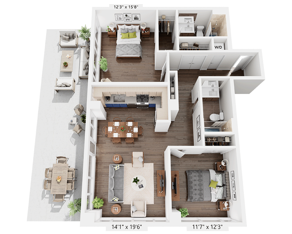 Two Bedroom B2E