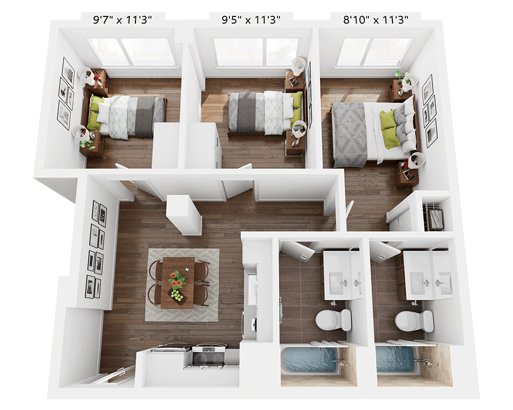 Three Bedroom C2A