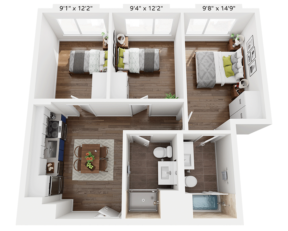Three Bedroom C2B