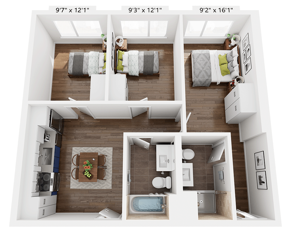 Three Bedroom C2D