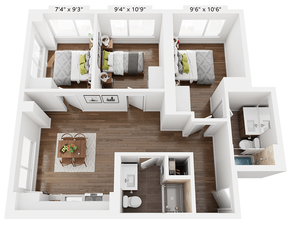 Three Bedroom C2E
