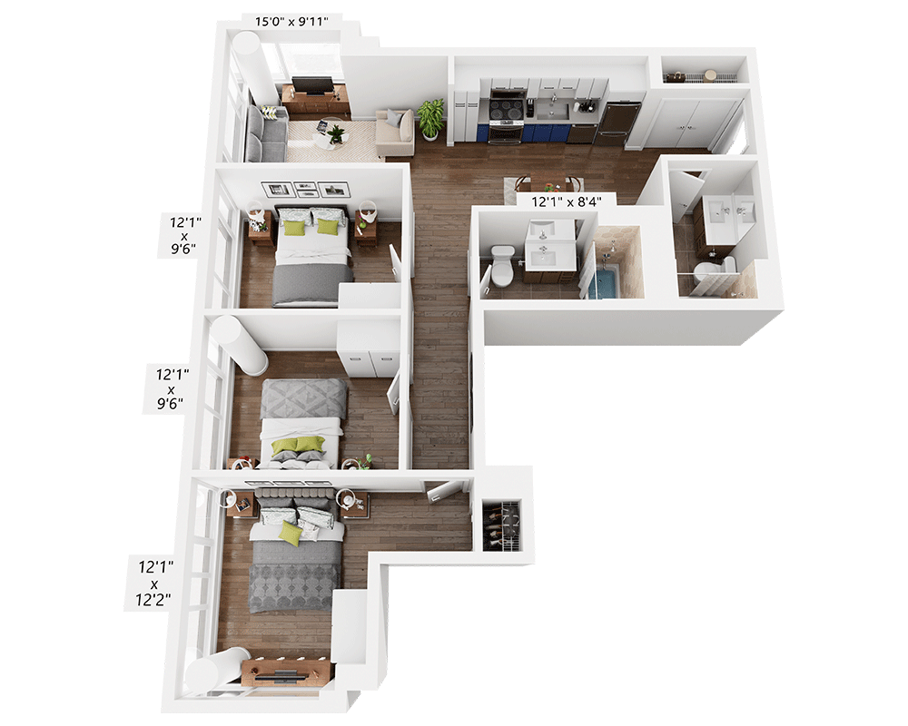 Three Bedroom C2J