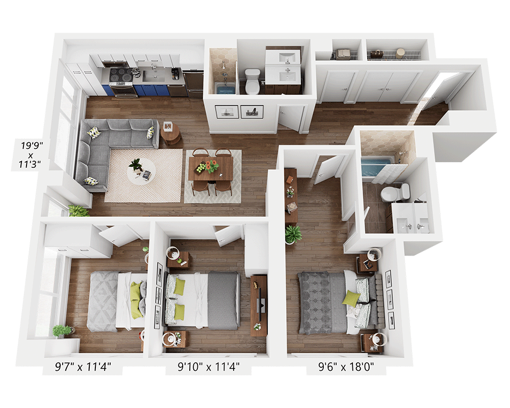Three Bedroom C2K