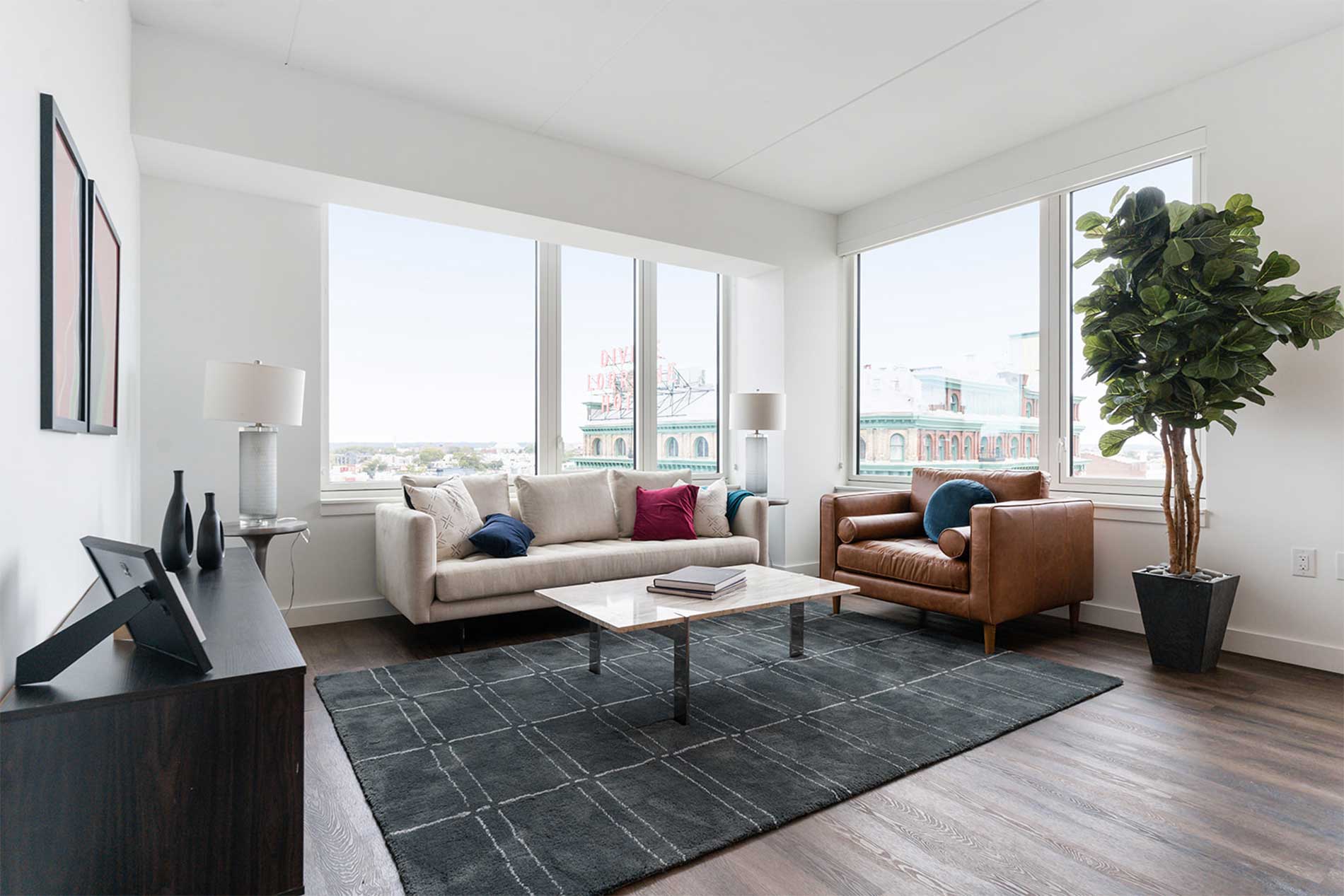 Broadridge apartment living room