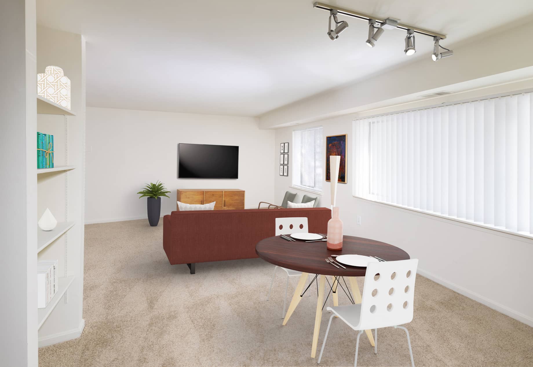 Calvert's Walk apartment virtually staged by Rooomy