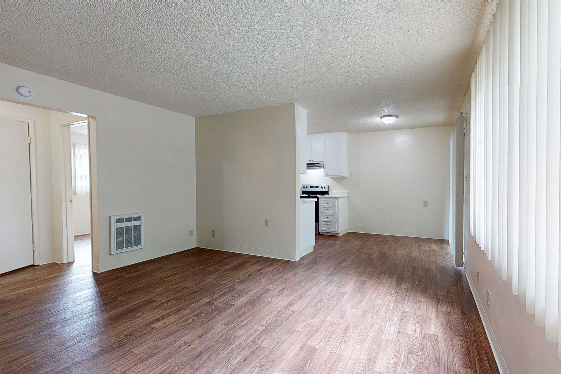 Cambridge Court apartment living room