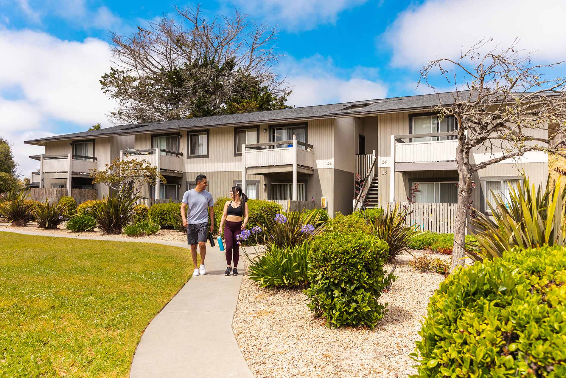 Cambridge Court couple walks around property