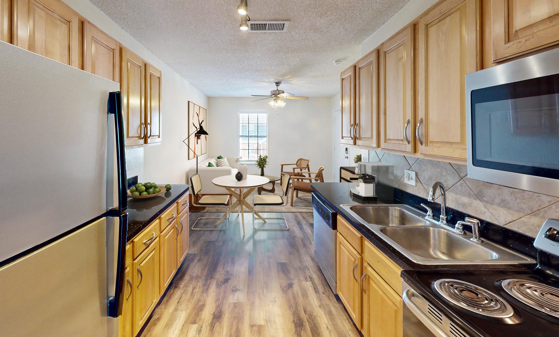 Cambridge Woods staged kitchen