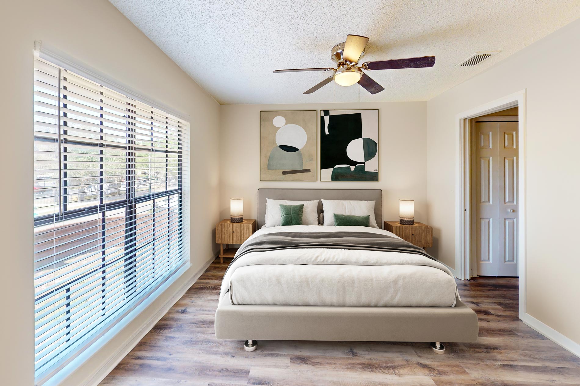 Cambridge Woods staged bedroom