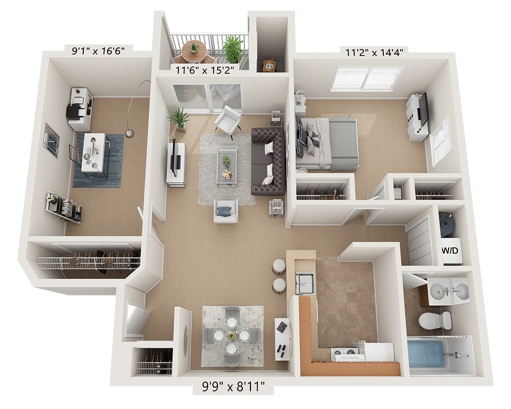 One Bedroom A1AD