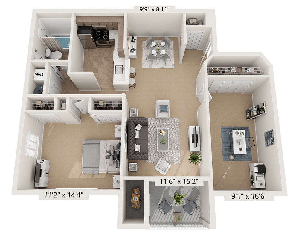 One Bedroom A1AD