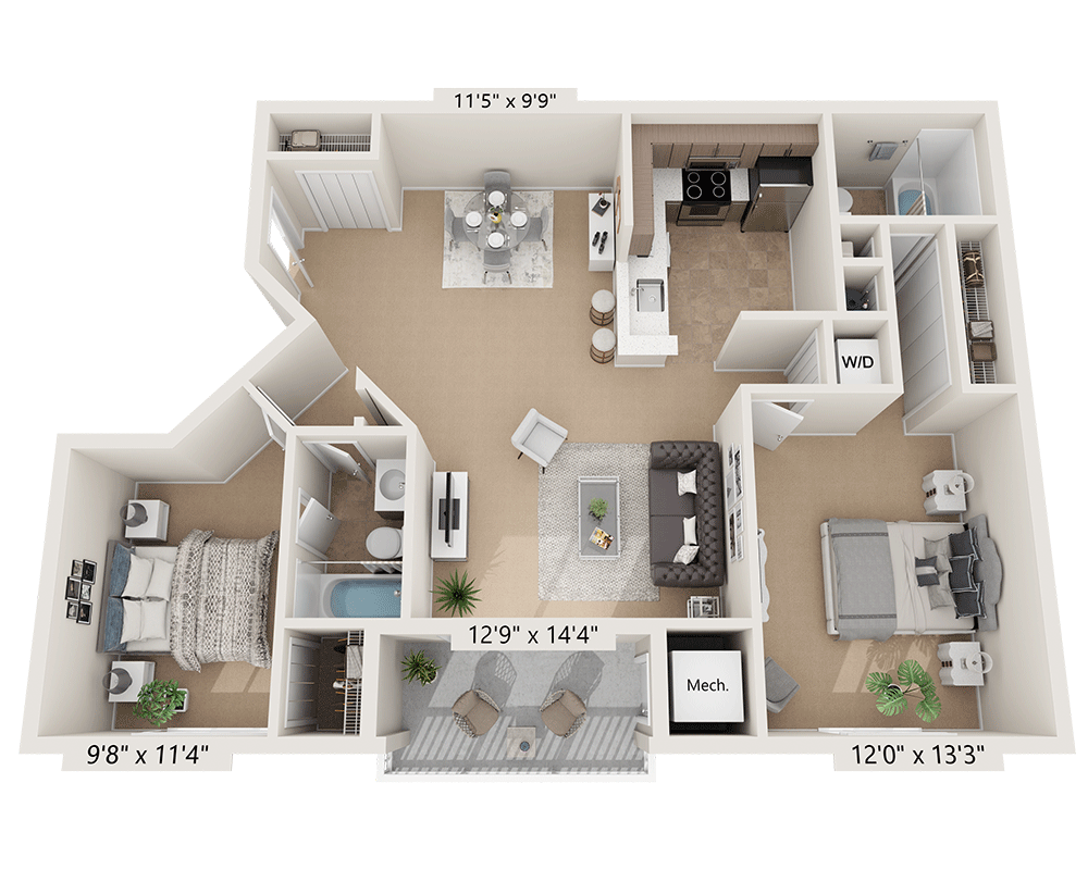 Two Bedroom B2A