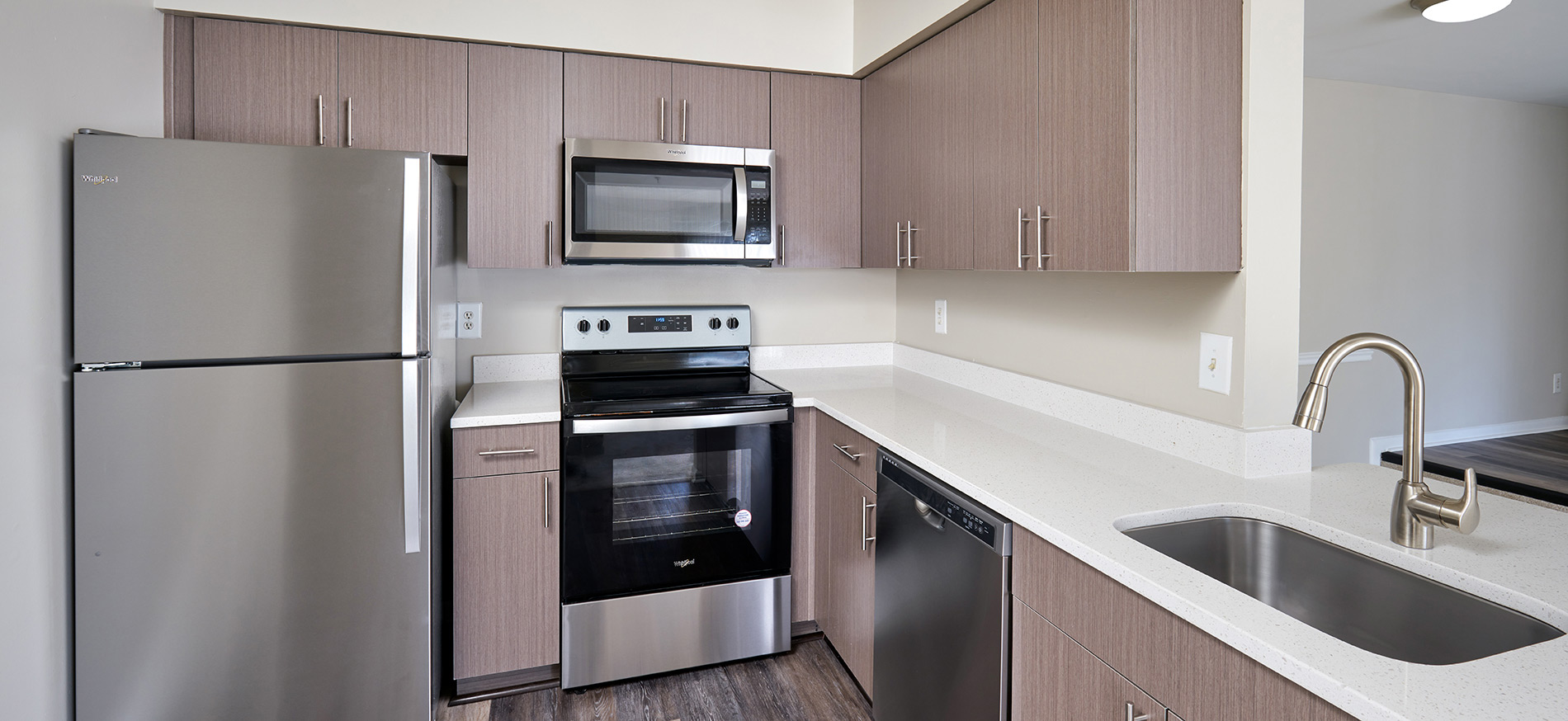 Canterbury apartment kitchen