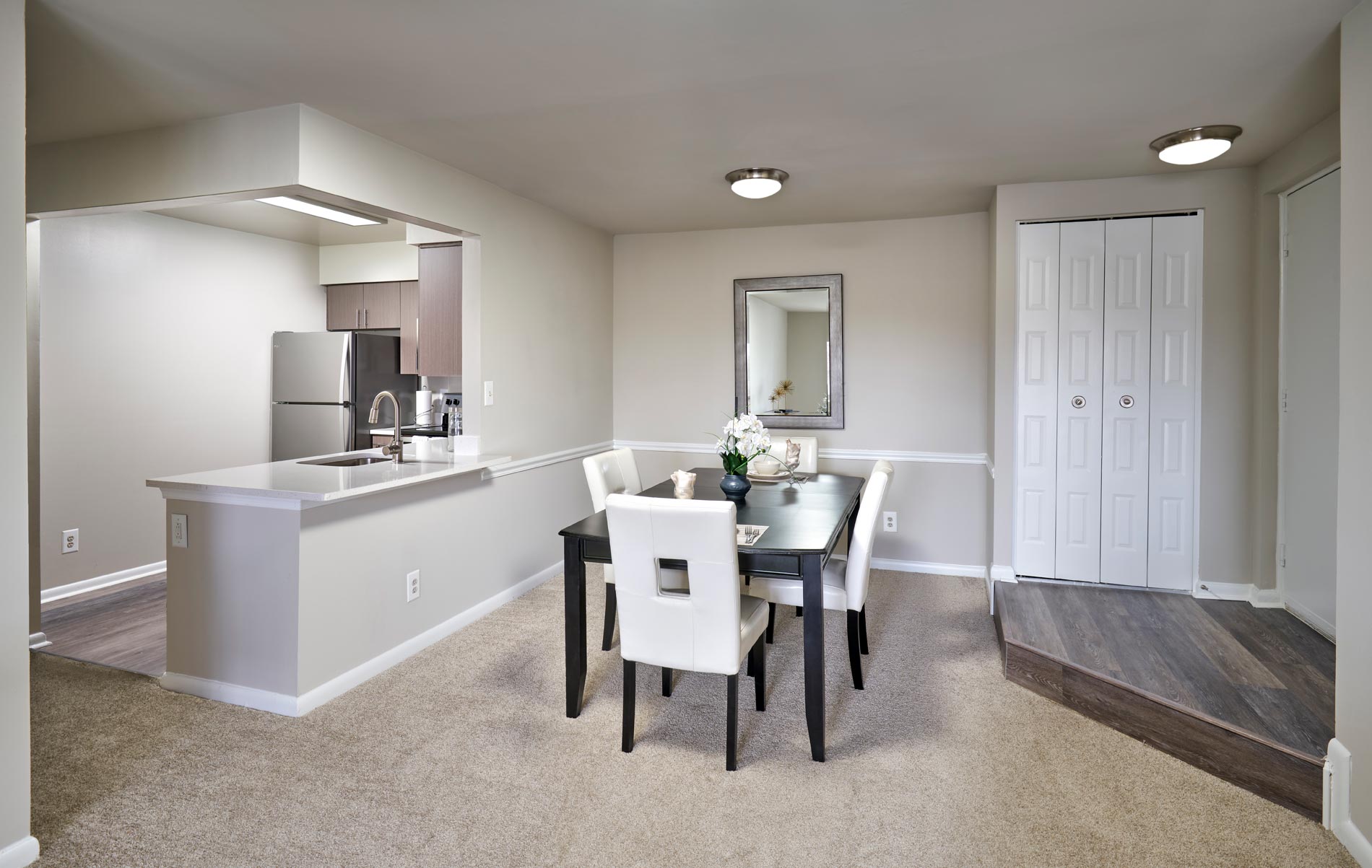 Canterbury staged dining room