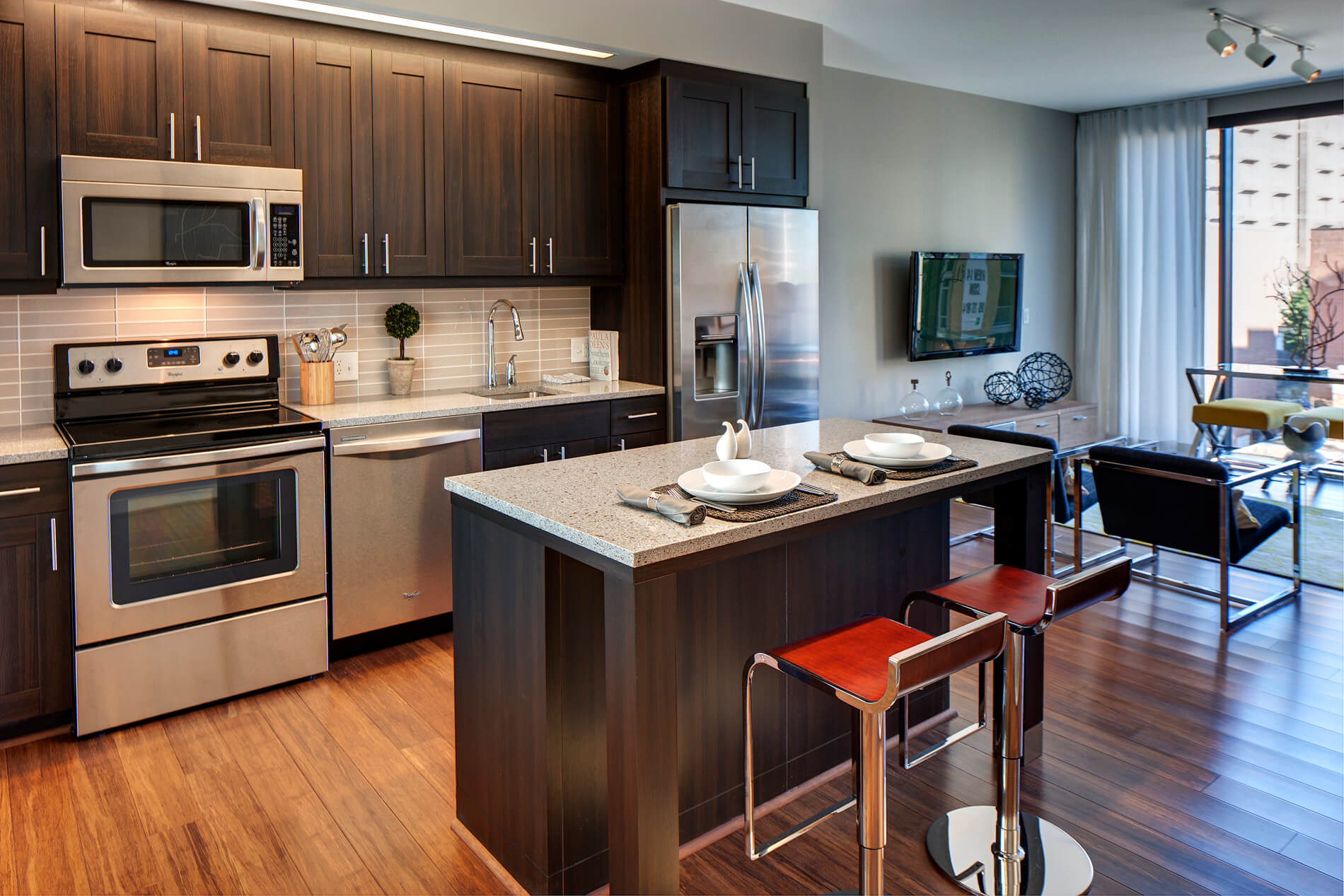 Capitol view on 14th apartment kitchen