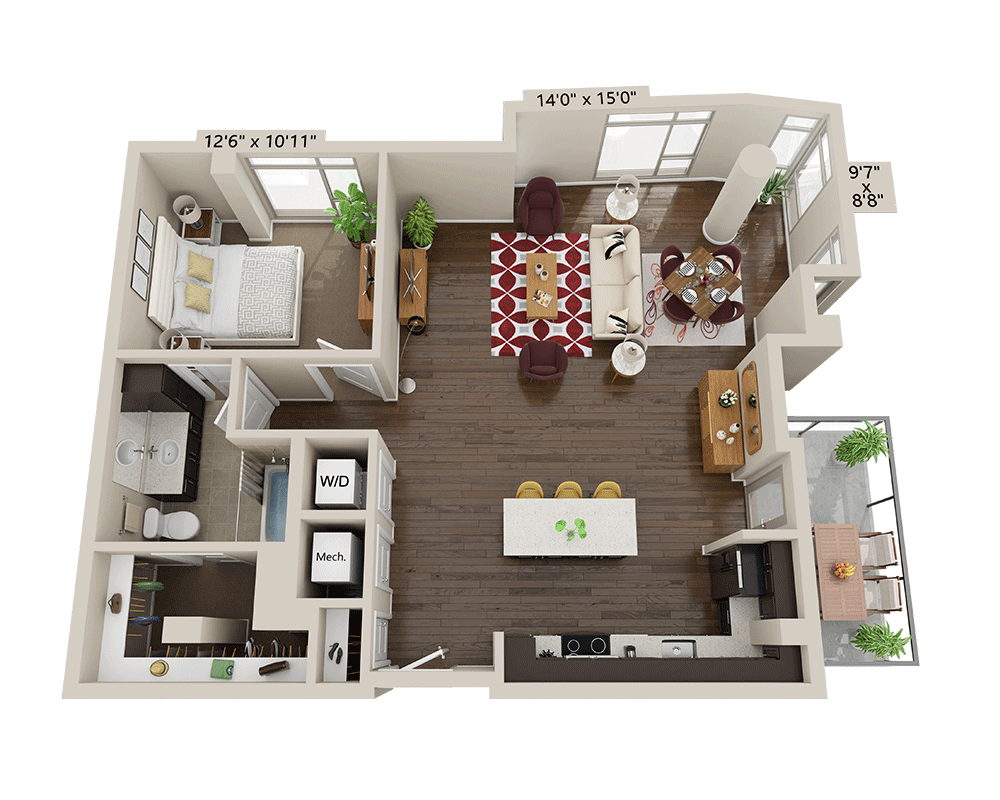 One Bedroom A1Y