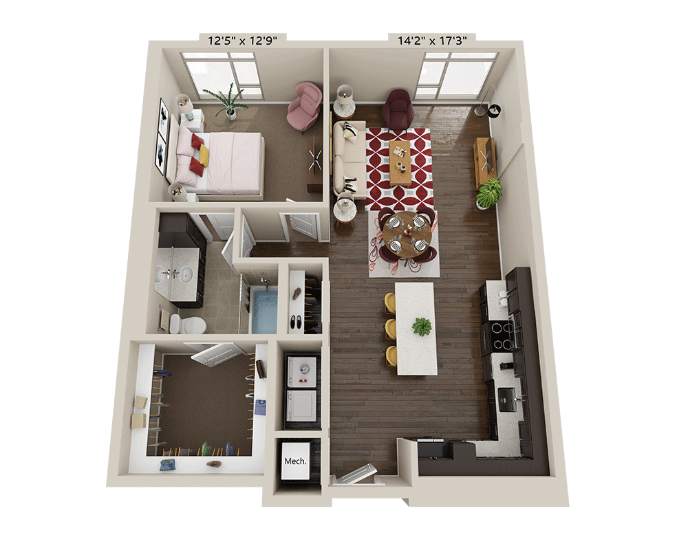 One Bedroom A1U