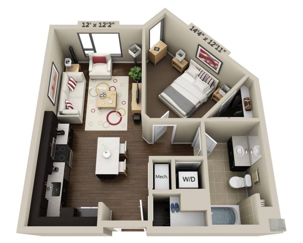 One Bedroom A1C