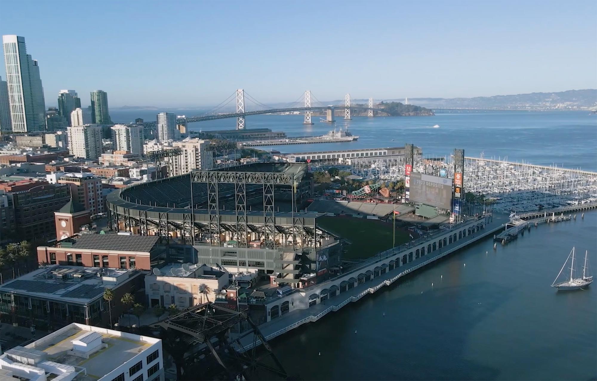 Channel Mission Bay surrounding city