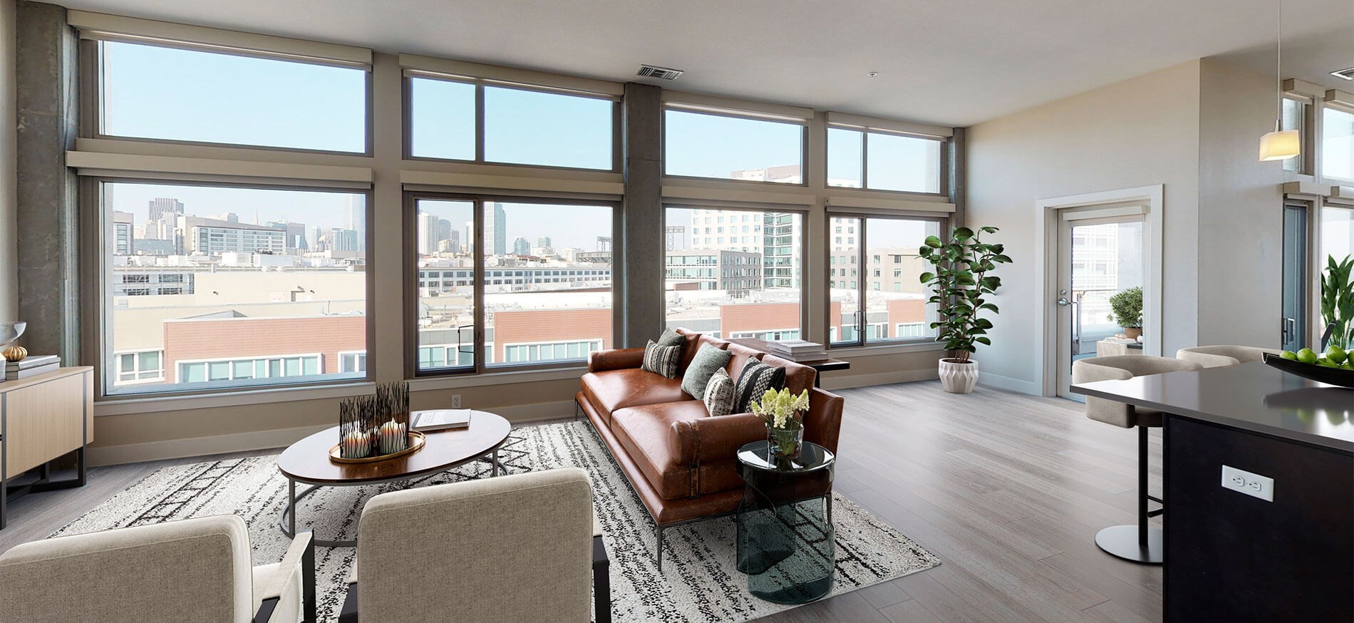 Channel Mission Bay penthouse living room Channel Mission Bay penthouse living room