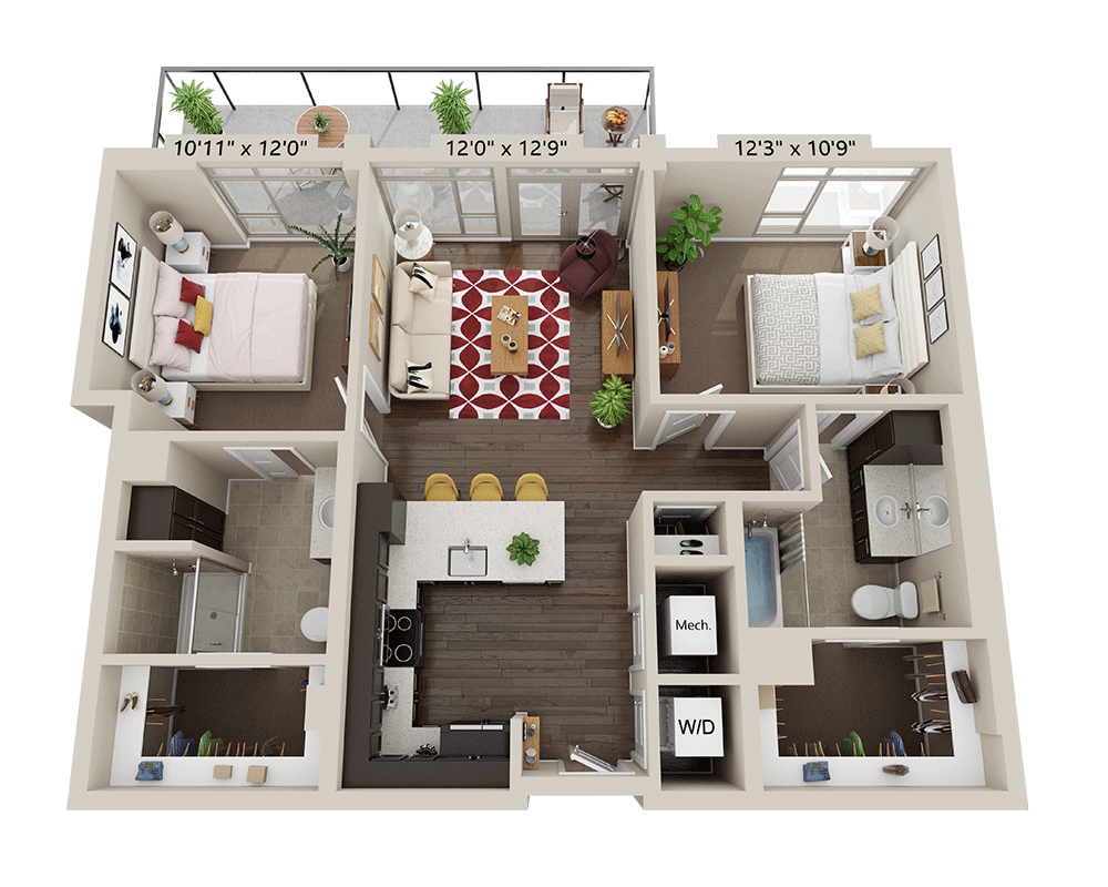 Two Bedroom B2A
