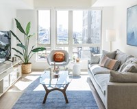Cirrus Apartments Staged Living Room