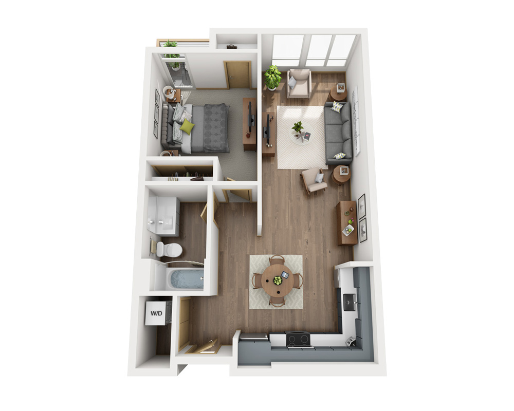 One Bedroom A1F-1-CL1
